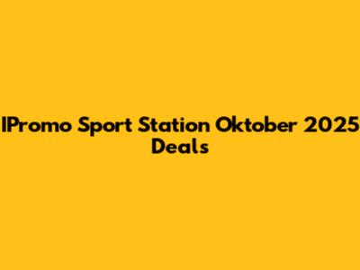 IPromo Sport Station Oktober 2025 Deals