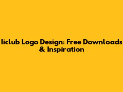 Iiclub Logo Design: Free Downloads & Inspiration