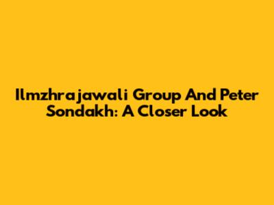 Ilmzhrajawali Group And Peter Sondakh: A Closer Look