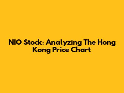 NIO Stock: Analyzing The Hong Kong Price Chart