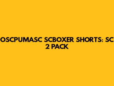 OSCPUMASC SCBOXER SHORTS: SC 2 PACK