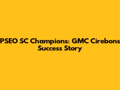 PSEO SC Champions: GMC Cirebon's Success Story